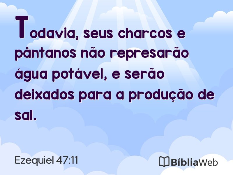 Ezequiel 47:11 em imagem para compartilhar