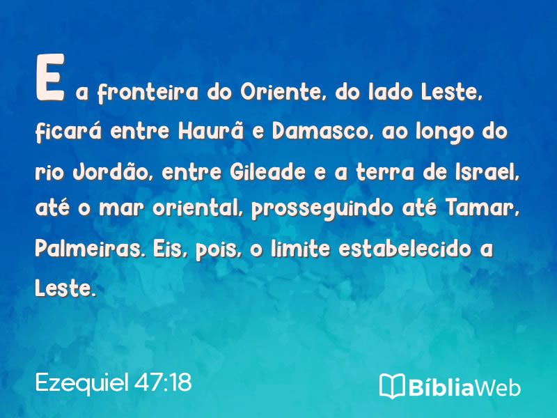 Ezequiel 47:18 em imagem para compartilhar