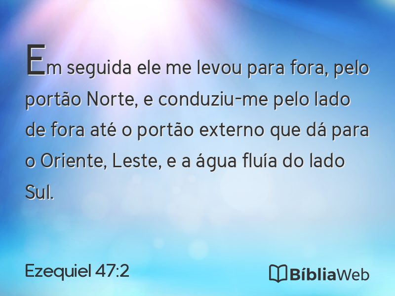 Ezequiel 47:2 em imagem para compartilhar
