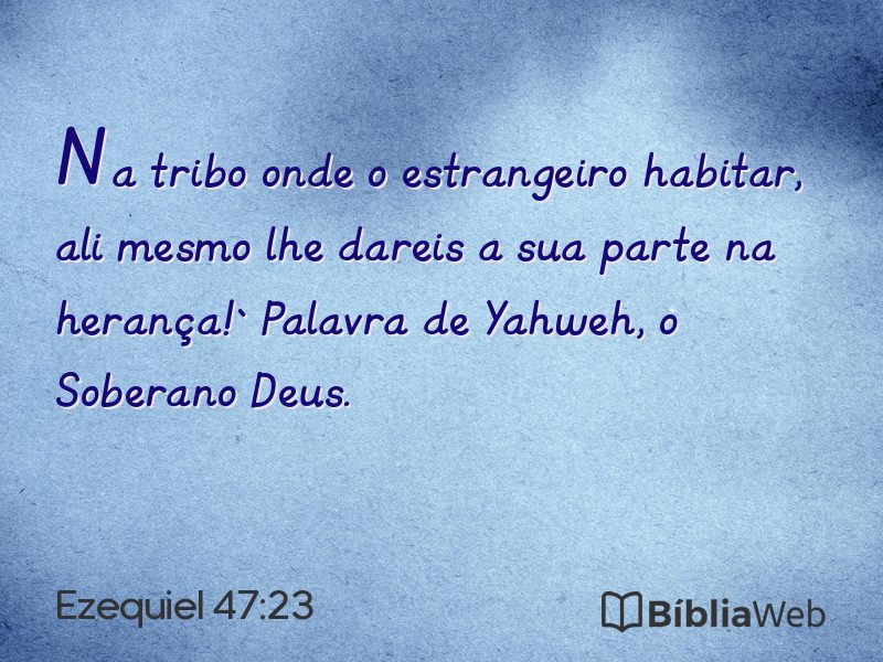 Ezequiel 47:23 em imagem para compartilhar