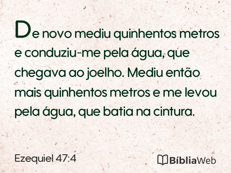 Ezequiel 47:4 em imagem para compartilhar