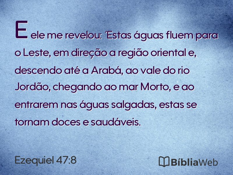 Ezequiel 47:8 em imagem para compartilhar