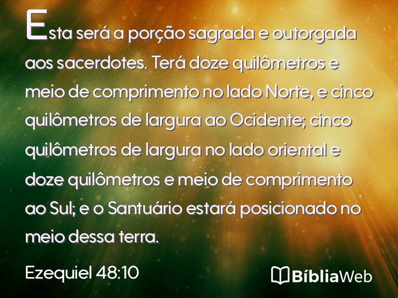 Ezequiel 48:10 em imagem para compartilhar