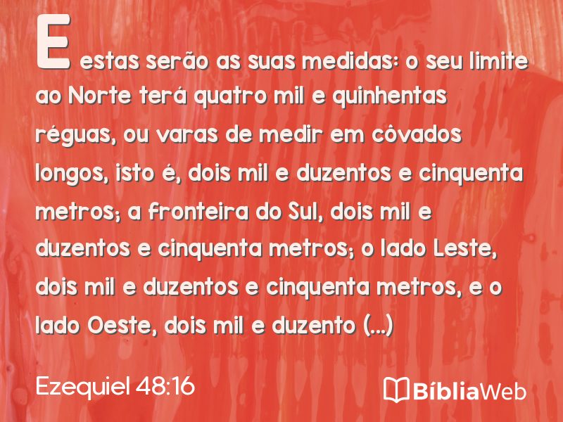 Ezequiel 48:16 em imagem para compartilhar