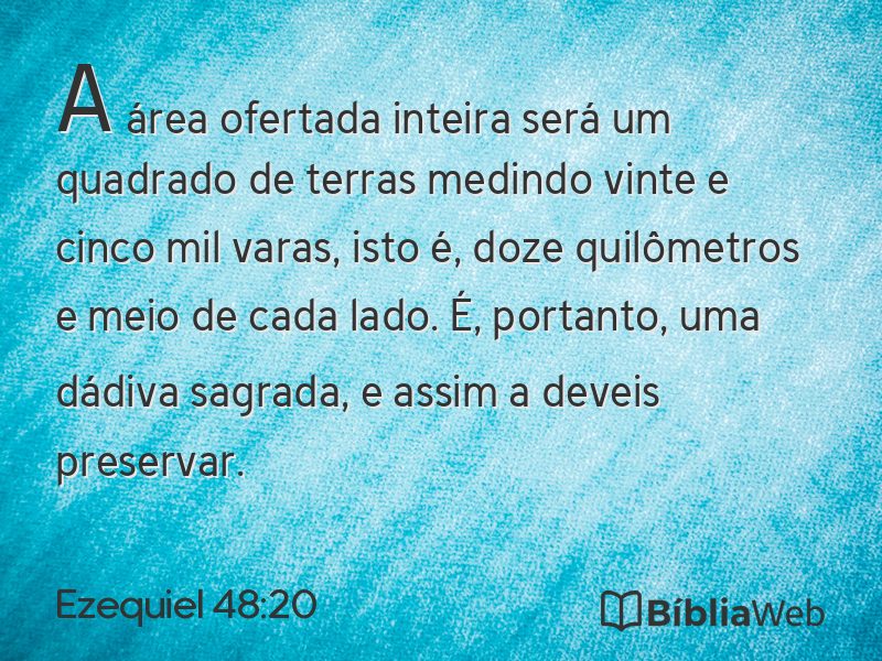 Ezequiel 48:20 em imagem para compartilhar
