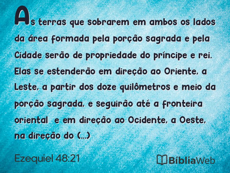 Ezequiel 48:21 em imagem para compartilhar