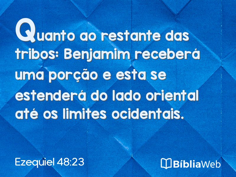 Ezequiel 48:23 em imagem para compartilhar
