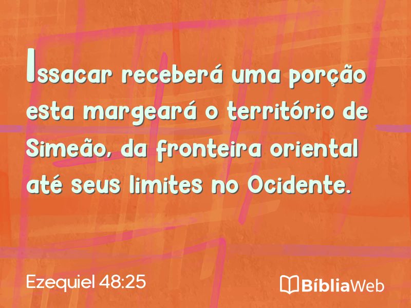 Ezequiel 48:25 em imagem para compartilhar