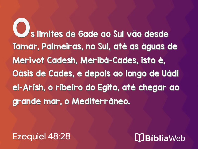 Ezequiel 48:28 em imagem para compartilhar