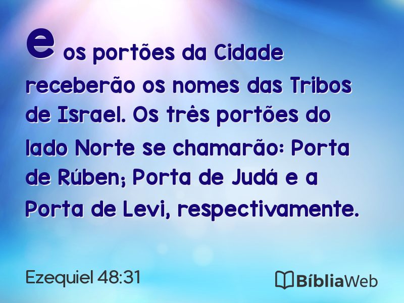Ezequiel 48:31 em imagem para compartilhar