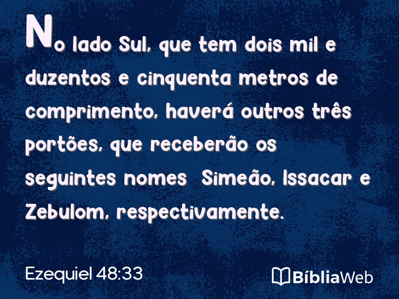 Ezequiel 48:33 em imagem para compartilhar