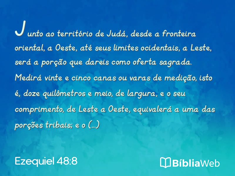 Ezequiel 48:8 em imagem para compartilhar