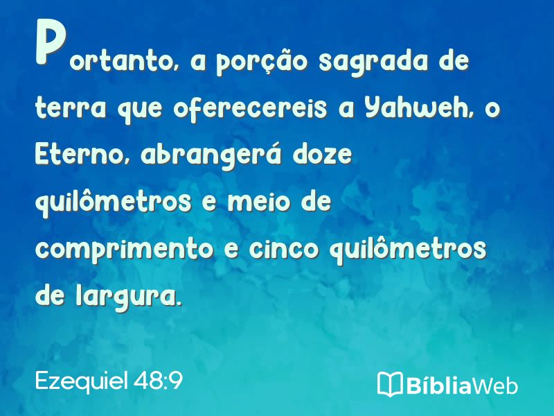 Ezequiel 48:9 em imagem para compartilhar