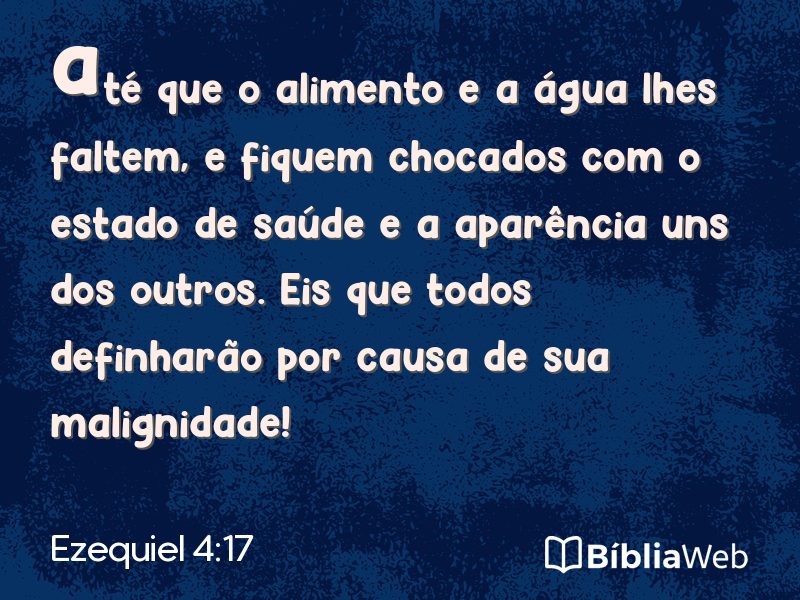 Ezequiel 4:17 em imagem para compartilhar