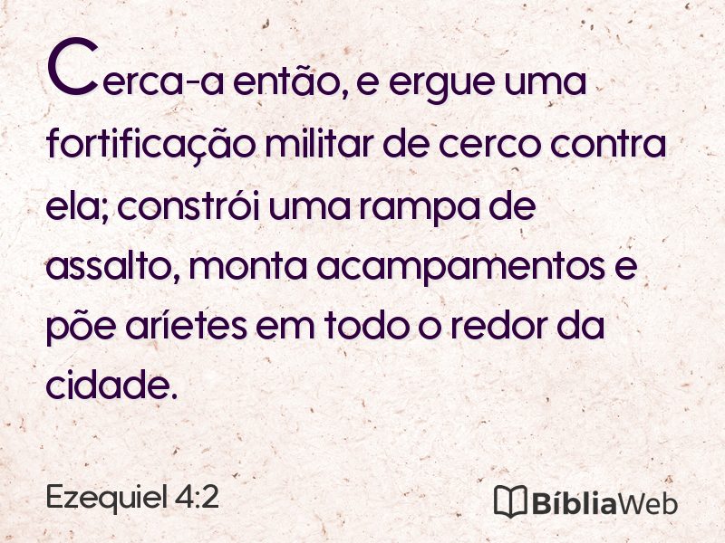 Ezequiel 4:2 em imagem para compartilhar