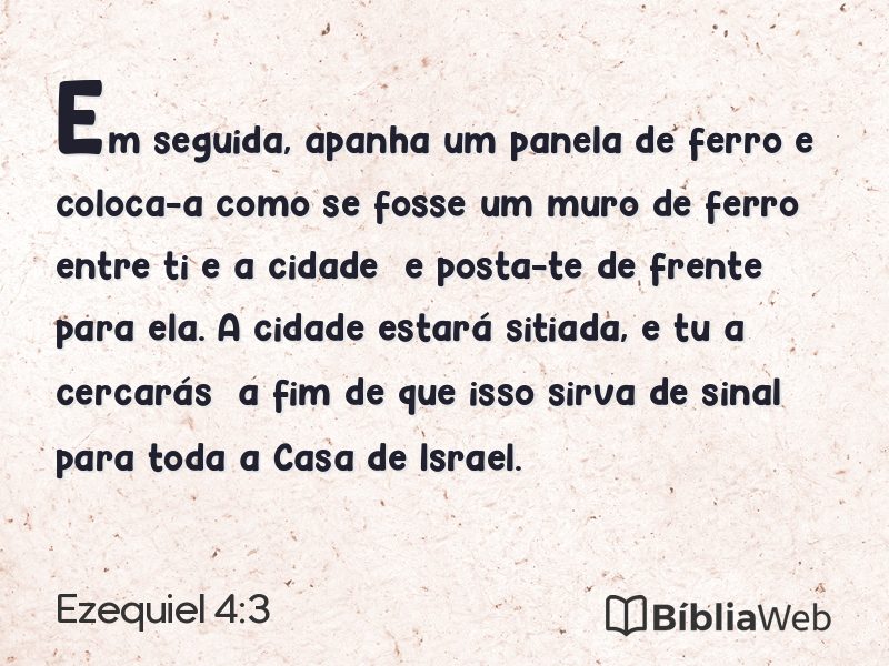 Ezequiel 4:3 em imagem para compartilhar