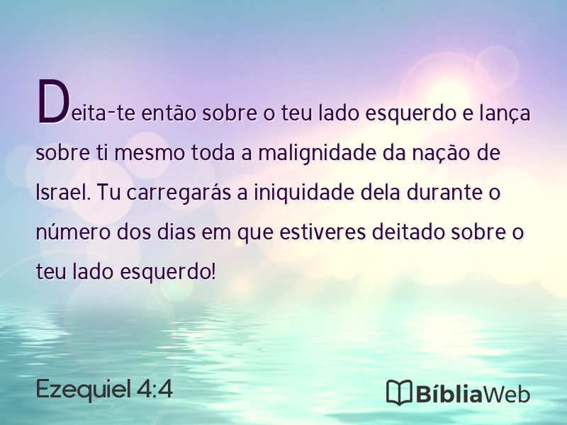 Ezequiel 4:4 em imagem para compartilhar