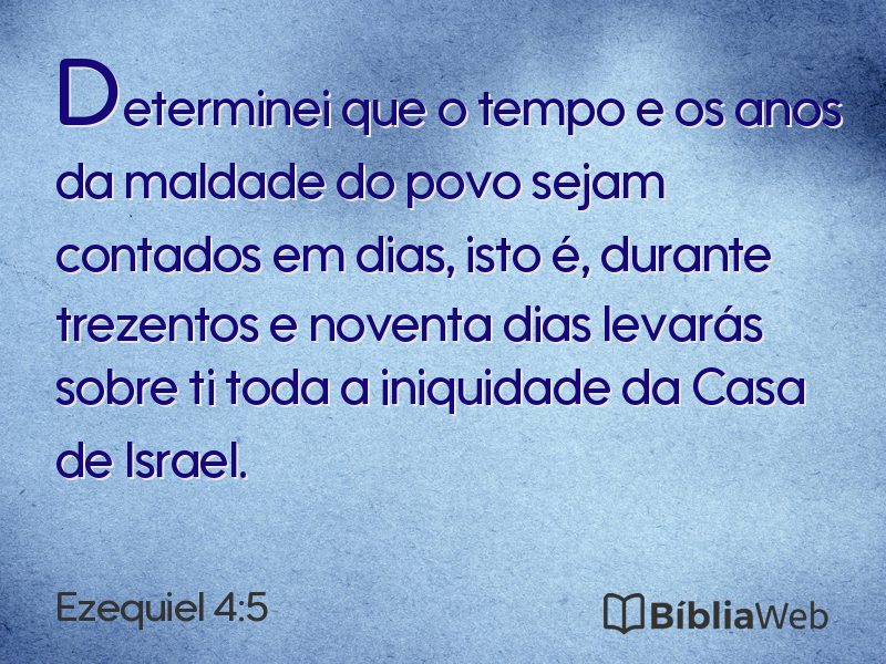 Ezequiel 4:5 em imagem para compartilhar
