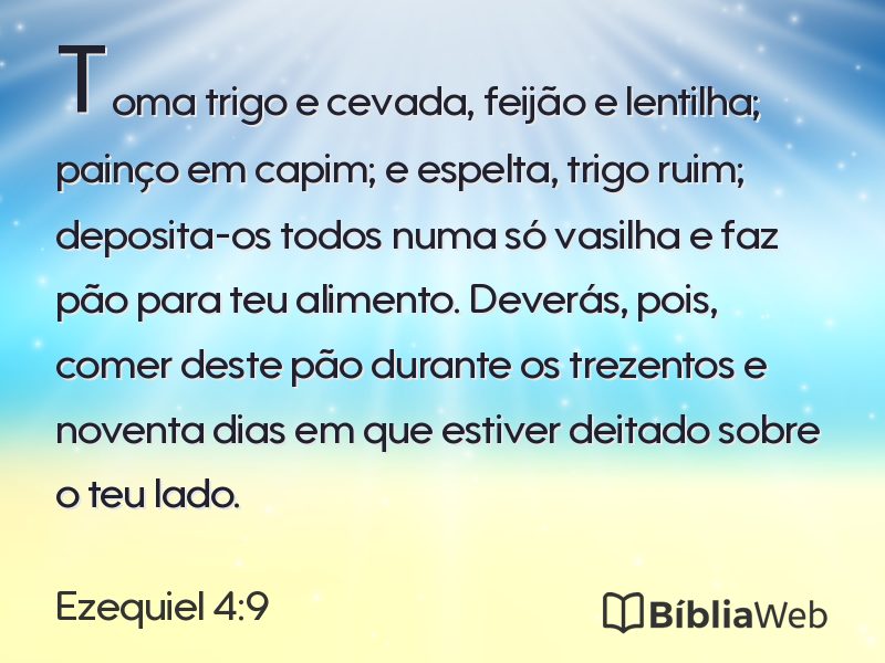 Ezequiel 4:9 em imagem para compartilhar