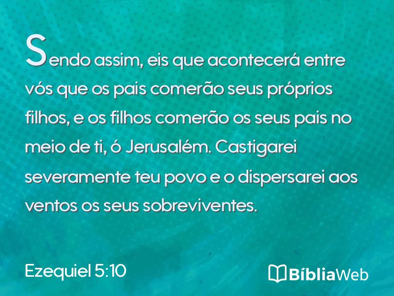 Ezequiel 5:10 em imagem para compartilhar