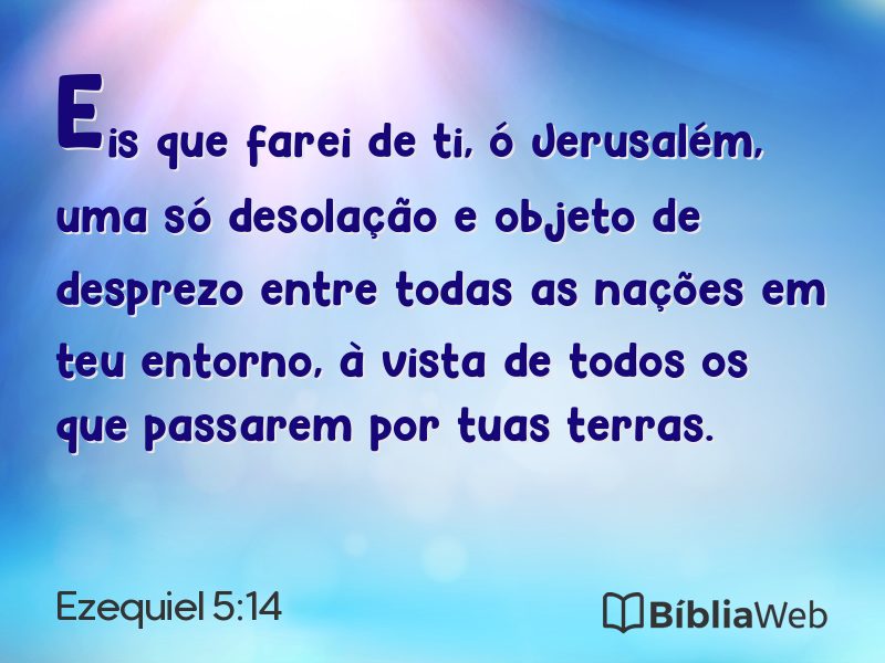 Ezequiel 5:14 em imagem para compartilhar