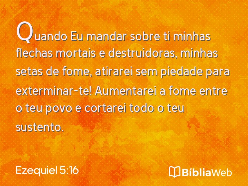 Ezequiel 5:16 em imagem para compartilhar