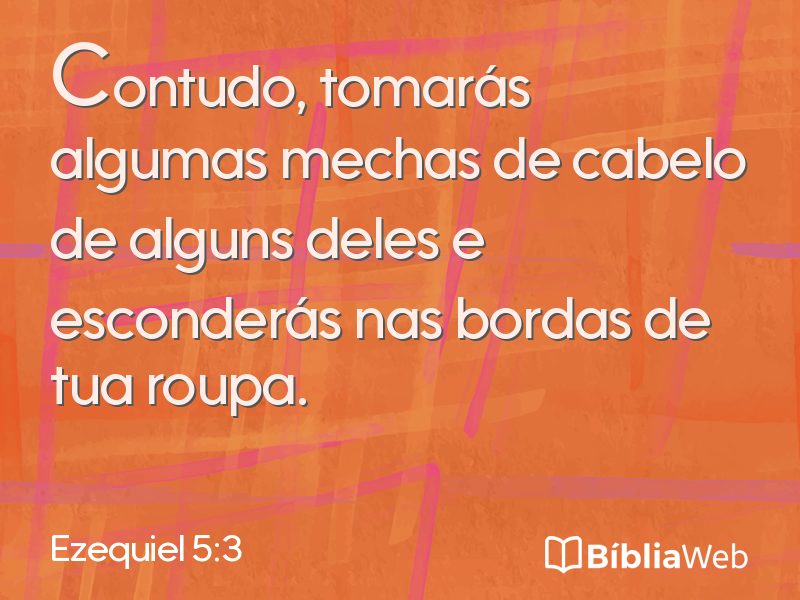 Ezequiel 5:3 em imagem para compartilhar