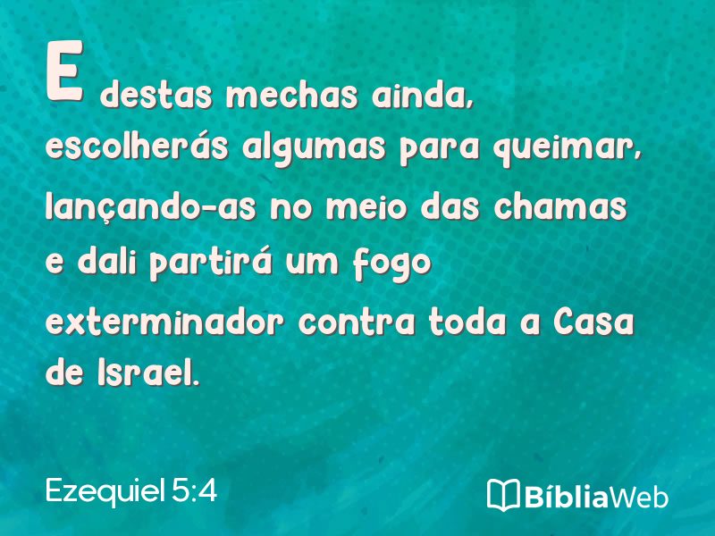 Ezequiel 5:4 em imagem para compartilhar