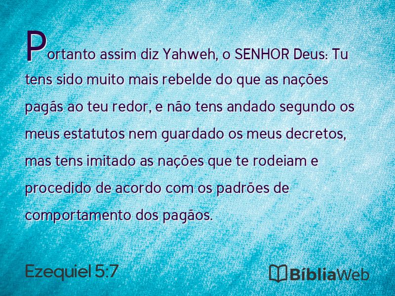 Ezequiel 5:7 em imagem para compartilhar