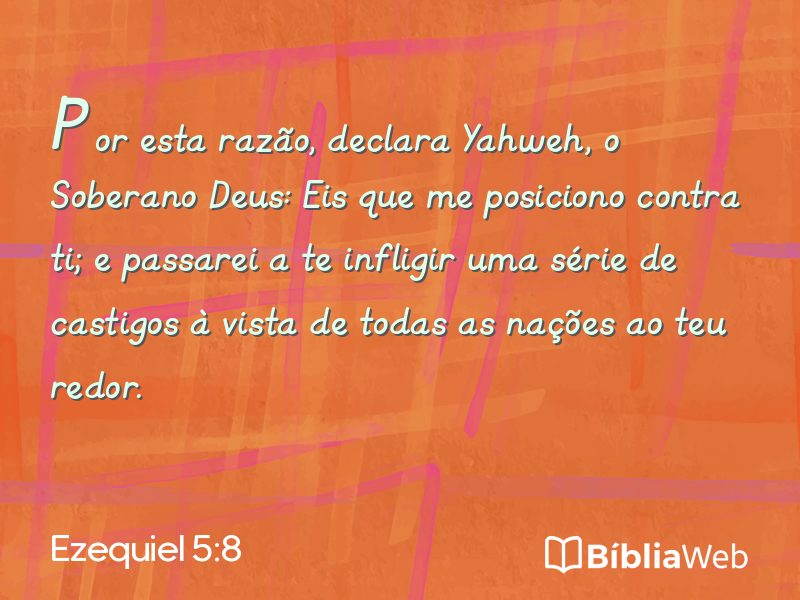 Ezequiel 5:8 em imagem para compartilhar