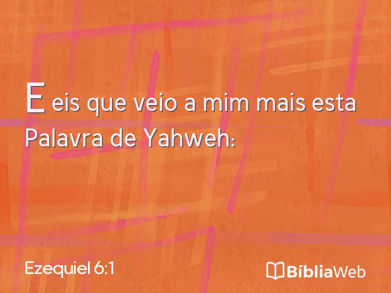 Ezequiel 6:1 em imagem para compartilhar