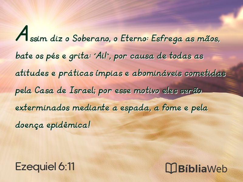 Ezequiel 6:11 em imagem para compartilhar