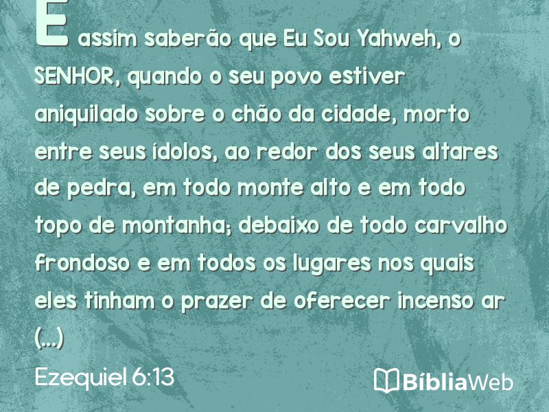 Ezequiel 6:13 em imagem para compartilhar