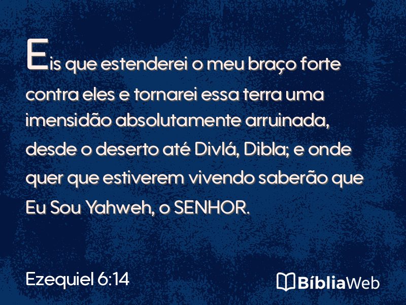 Ezequiel 6:14 em imagem para compartilhar