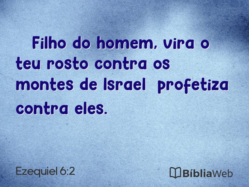 Ezequiel 6:2 em imagem para compartilhar