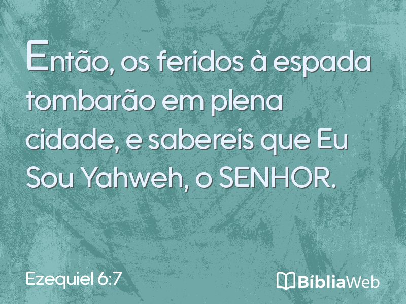 Ezequiel 6:7 em imagem para compartilhar