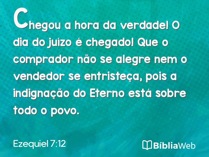 Ezequiel 7:12 em imagem para compartilhar