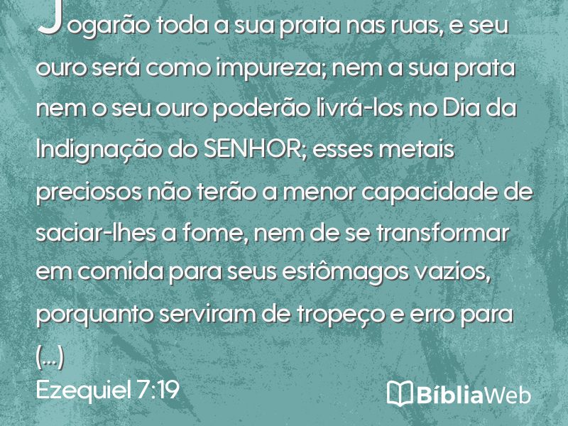 Ezequiel 7:19 em imagem para compartilhar