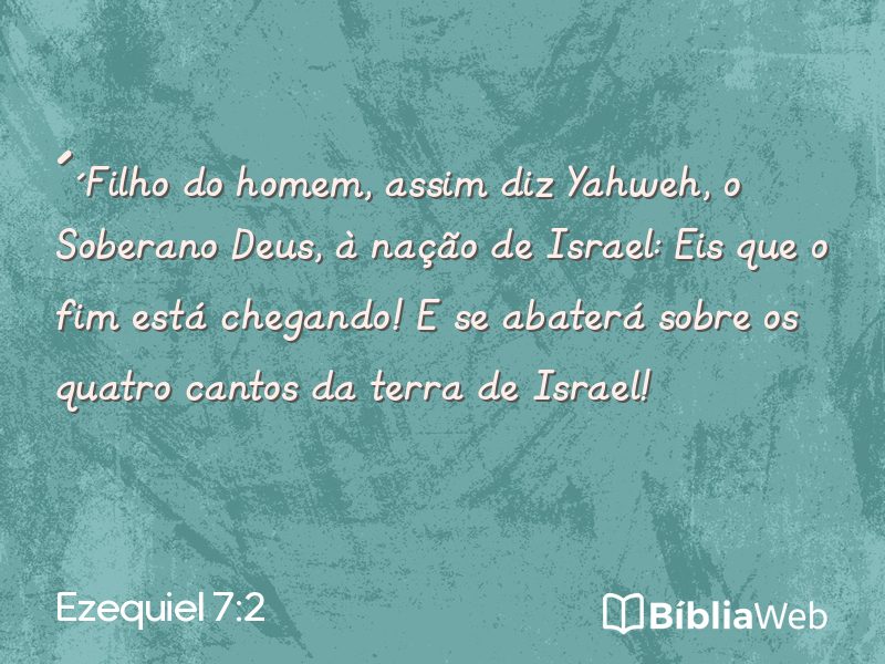Ezequiel 7:2 em imagem para compartilhar