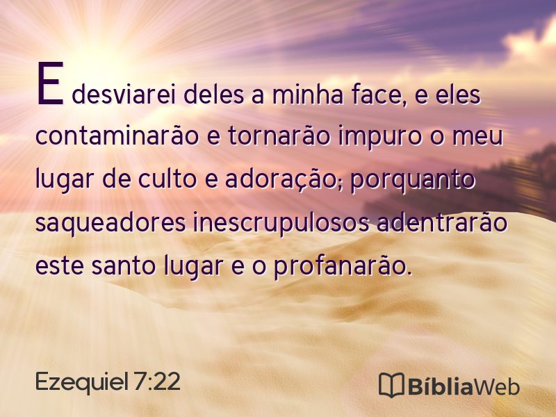 Ezequiel 7:22 em imagem para compartilhar