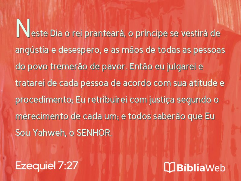 Ezequiel 7:27 em imagem para compartilhar