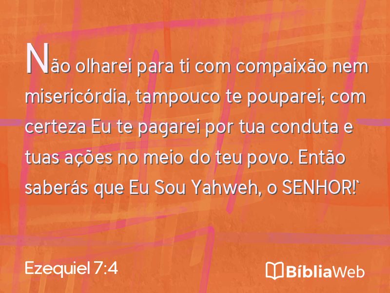 Ezequiel 7:4 em imagem para compartilhar