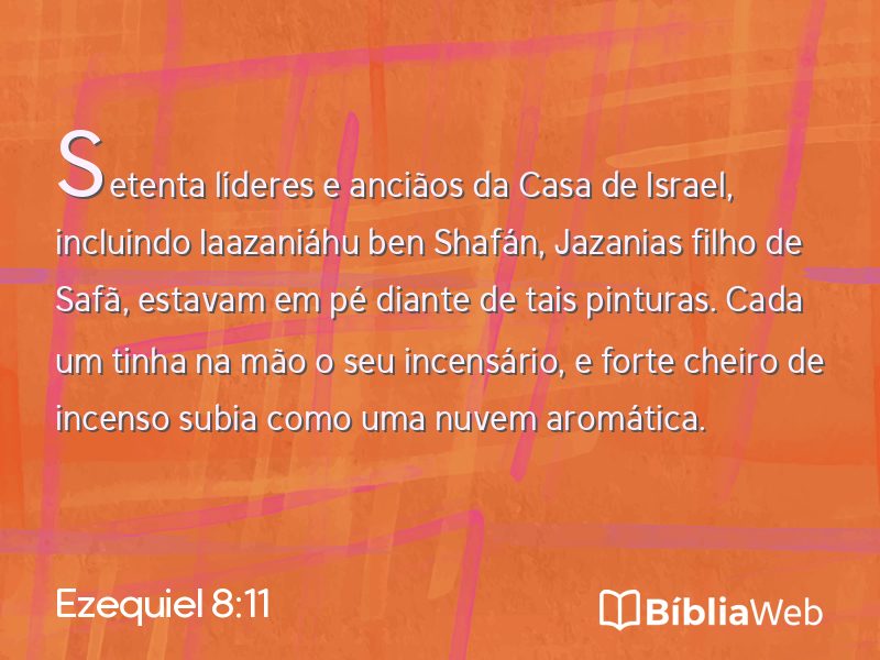 Ezequiel 8:11 em imagem para compartilhar