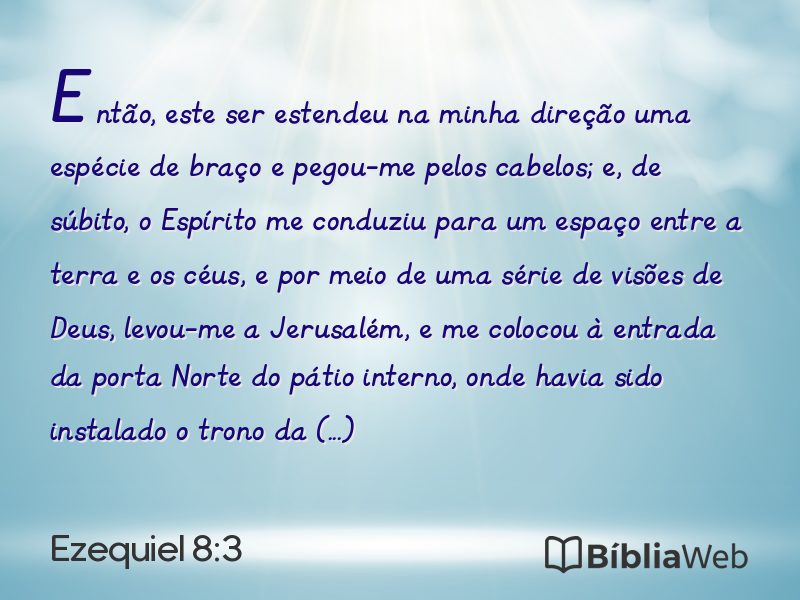 Ezequiel 8:3 em imagem para compartilhar