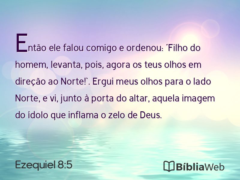 Ezequiel 8:5 em imagem para compartilhar