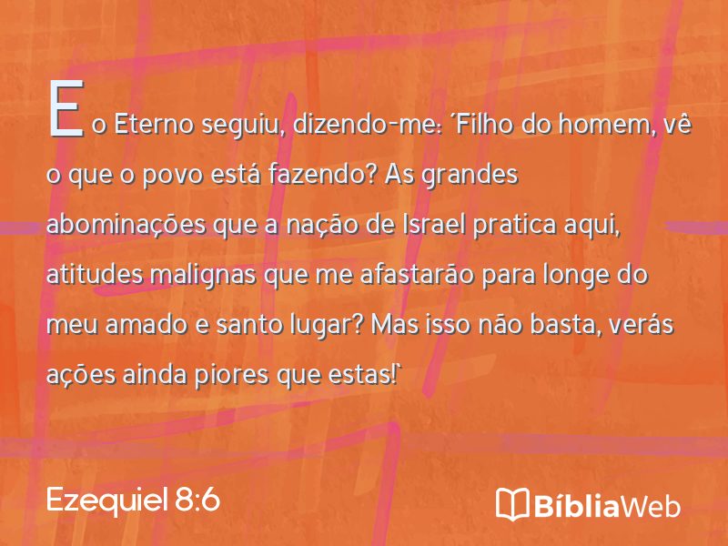 Ezequiel 8:6 em imagem para compartilhar