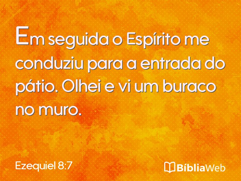 Ezequiel 8:7 em imagem para compartilhar