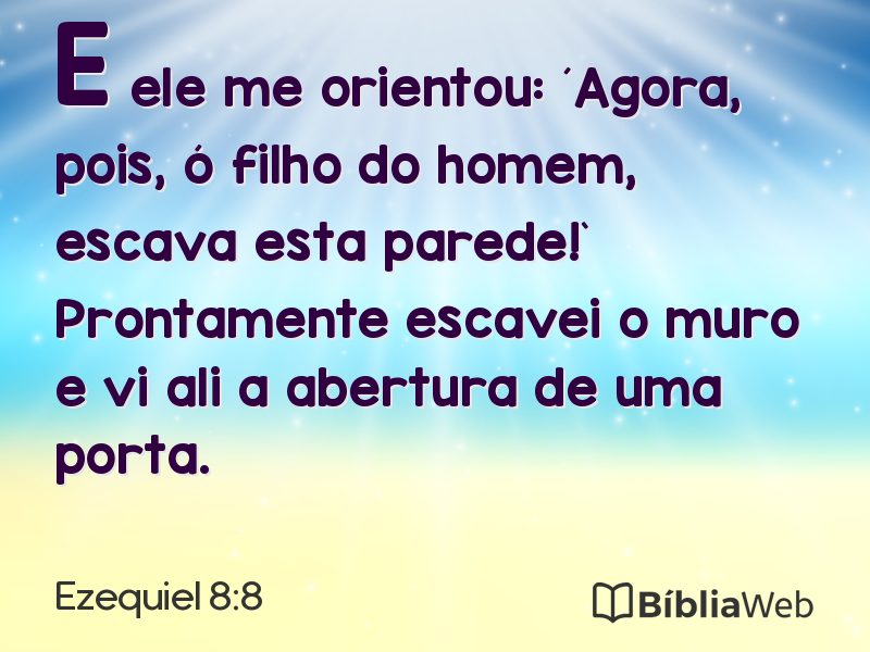 Ezequiel 8:8 em imagem para compartilhar