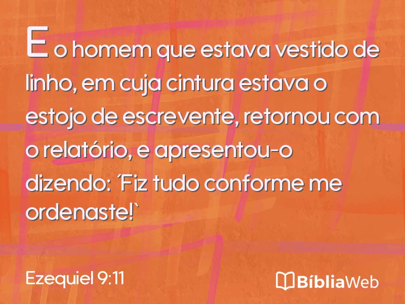 Ezequiel 9:11 em imagem para compartilhar