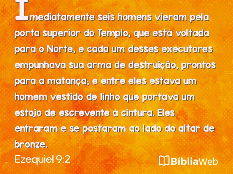 Ezequiel 9:2 em imagem para compartilhar